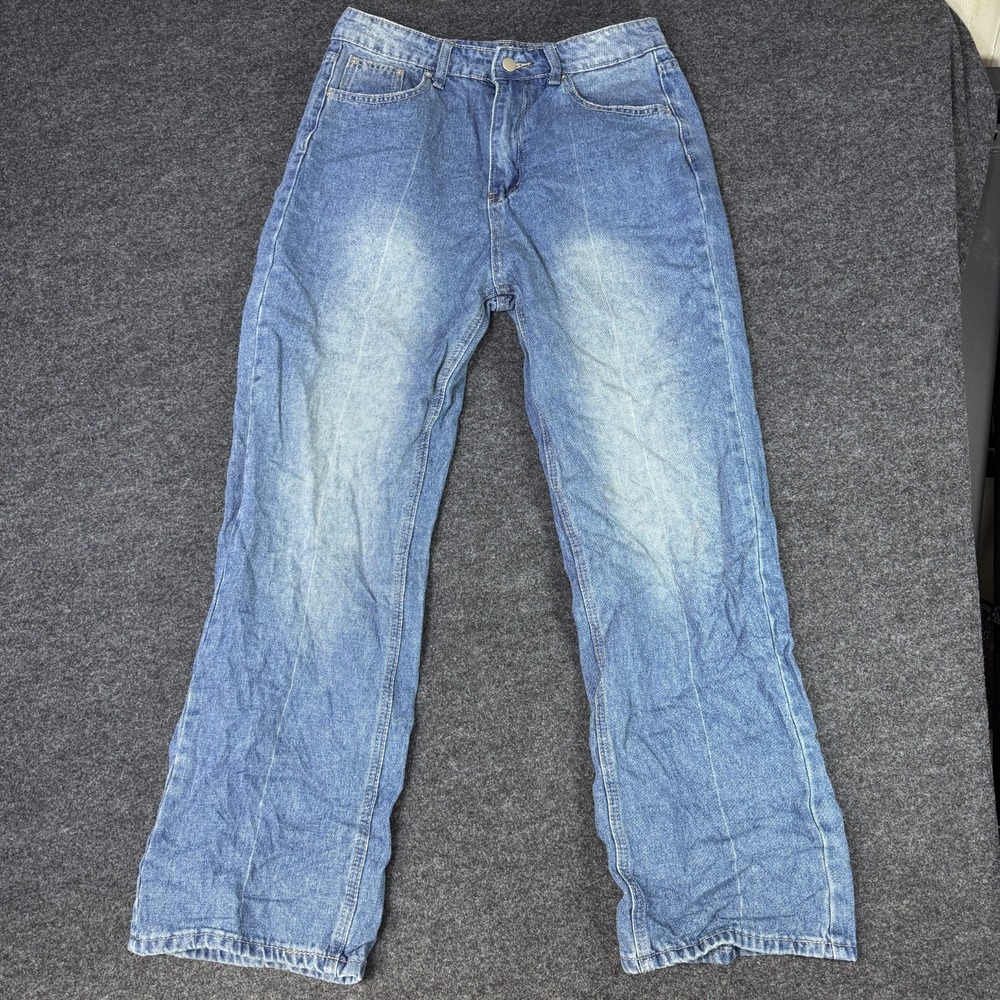 DAZY Straight Leg Jeans Womens XL Blue Denim Cotton Preppy Medium Wash 5-Pockets